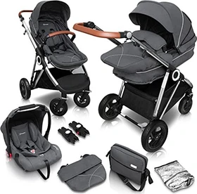 BabyGo Halime Air 3in1 silber/grau