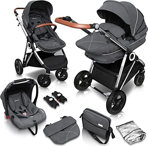 BabyGo Halime Air 3in1 silber/grau