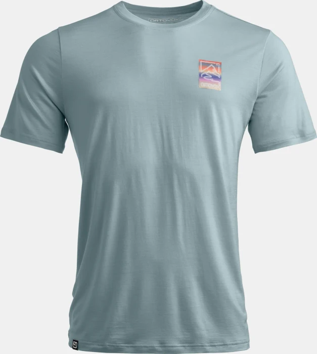 Ortovox 140 Cool Mountain Gradient Funktionsshirt kurzarm glacier grey (Herren)