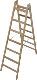 Krause Stabilo Professional Holz-Sprosse 2-tlg. Stehleiter, 2x 7 Stufen