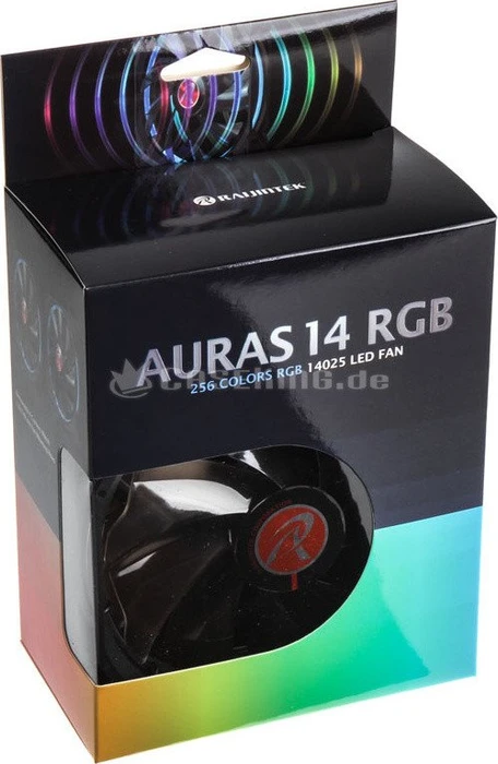Raijintek Auras 14 RGB, LED-Steuerung, 140mm, 2er-Pack