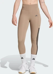 adidas Optime 3-Streifen Hose lang chalky brown (Damen)