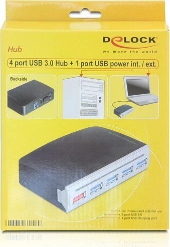 DeLOCK USB-Hub, 4x USB-A 3.0, USB-B 3.0 [Buchse]