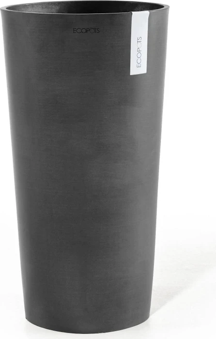 Ecopots Kunststoff-Topf Amsterdam High 41cm dark grey