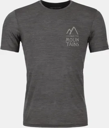 Ortovox 120 Cool Tec Mountain Duo Funktionsshirt kurzarm black raven blend (Herren)