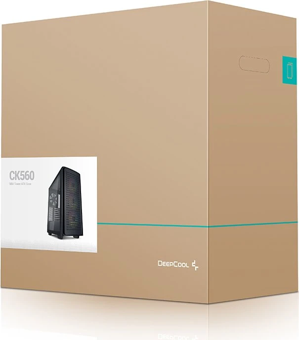 DeepCool CK560, schwarz, Glasfenster