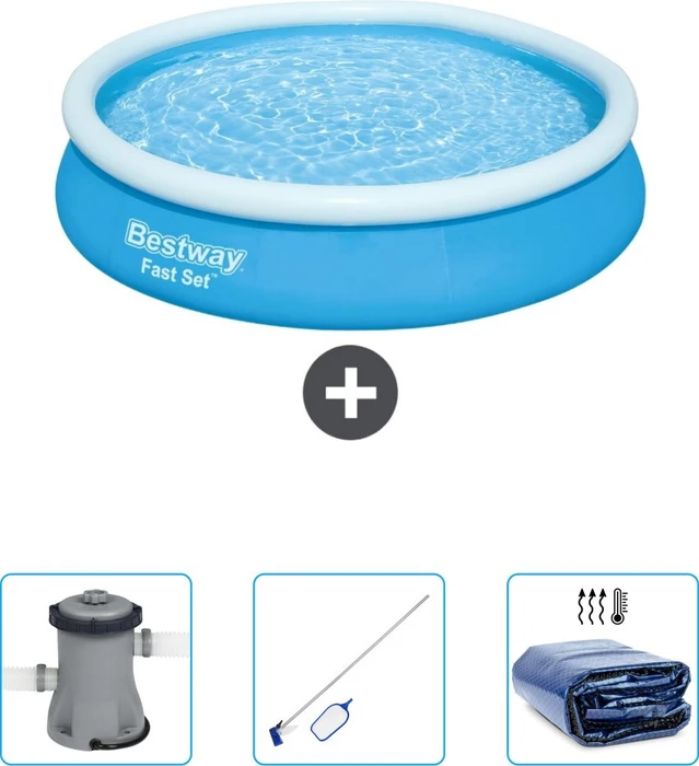 Bestway Fast Set Quick-Up Pool rund 366x76cm