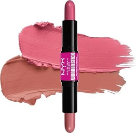 NYX Wonder Stick Dual Cream Blush Stick 01 light peach n baby pink, 8g