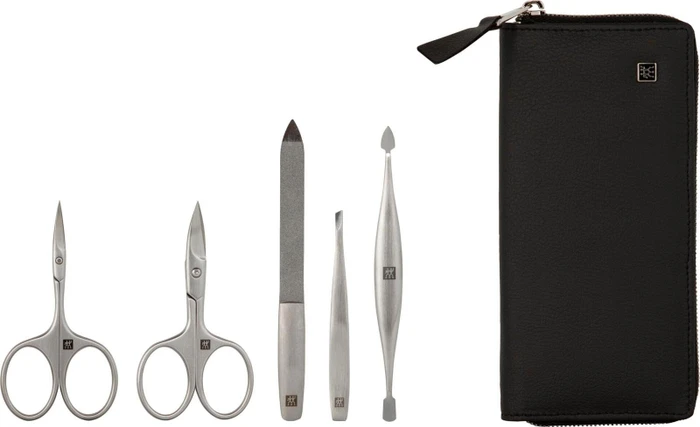 Zwilling Reißverschluss-Etui Maniküre/Pediküre-Set vegan 5-teilig schwarz