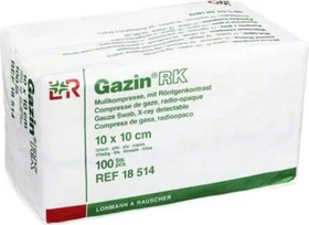 Lohmann & Rauscher Gazin RK Mullkompresse unsteril 12-fach, 10 x 10cm, 100 Stück