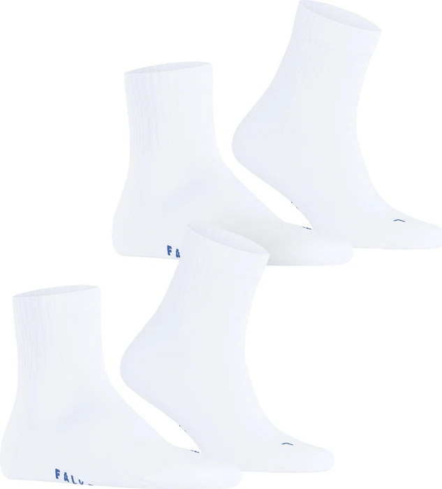 Falke Run Rib Socken weiß, 2 Paare