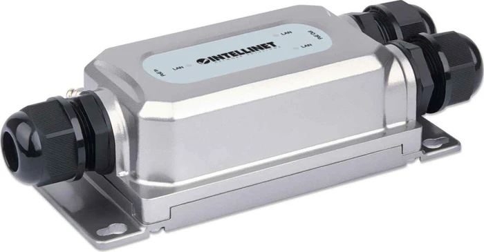 Intellinet Outdoor Wallmount Gigabit Switch, 3x RJ-45, 60W PoE+