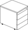 mauser Rollcontainer line, 1x Utensilienauszug, 3x Materialschublade, weiß/weißaluminium/gelbgrün Vorschaubild