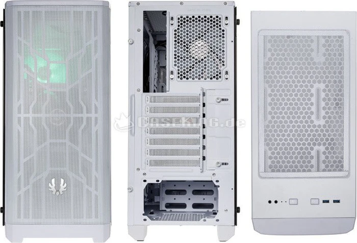 BitFenix Nova Mesh TG weiß, Glasfenster