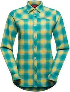 La Sportiva Rambler Flannel Hemd langarm everglade/cherry tomato (Damen)