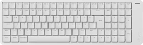 Lofree Flow 2 100, Silver, LEDs weiß, Kailh LOW PROFILE Surfer, USB/Bluetooth, DE