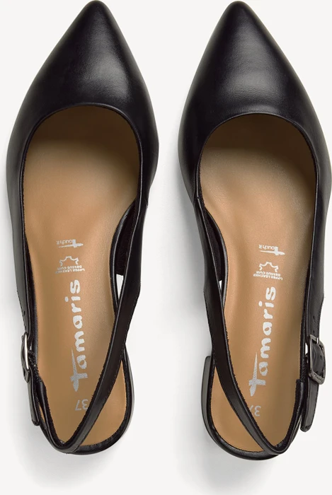 Tamaris Leder Slingpumps schwarz (Damen)