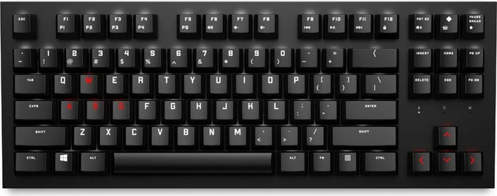HP Omen Spacer Wireless TKL Keyboard, LEDs weiß/rot, MX BROWN, USB, DE
