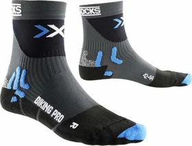 X-Bionic Biking Pro Fahrradsocken anthracite/french blue
