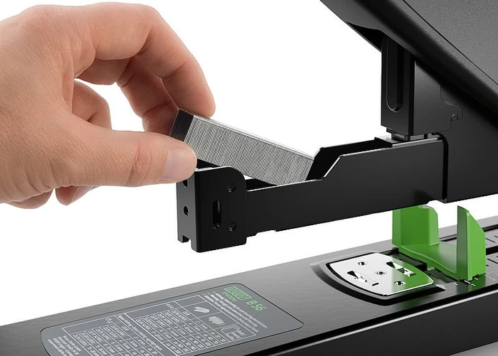Novus B 56 re+new nachhaltiges Blockheftgerät, schwarz/grün