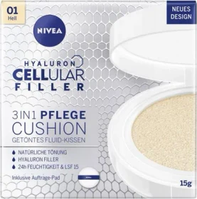 Nivea Hyaluron Cellular Filler 3in1 Pflege Cushion 01 hell LSF15, 15g