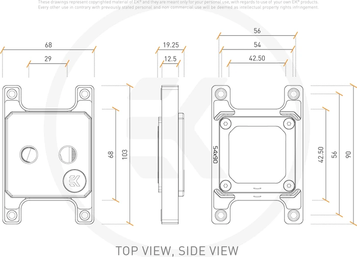 EK Water Blocks Quantum Line EK-Quantum Magnitude, AM4, Full Nickel