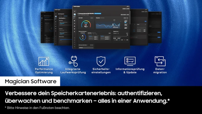 Samsung T9 R200/W130 512GB mit Cardreader, UHS-I U3, A2, Class 10