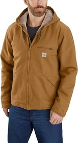 Carhartt Relaxed Fit Washed Duck Sherpa Lined Jacke carhartt brown (Herren)