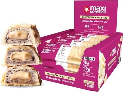 MaxiNutrition Creamy Core Protein Riegel Blueberry Muffin 540g (12x 45g)