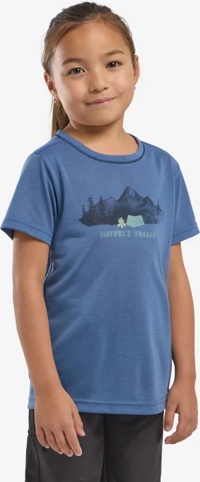 Jack Wolfskin Hiking Graphic Funktionsshirt kurzarm evening sky (Junior)
