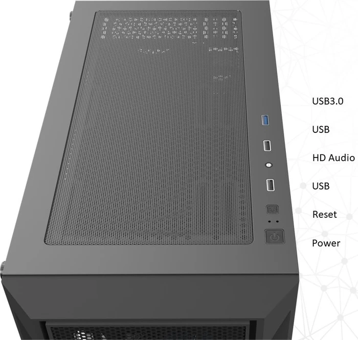 Raijintek Arcadia III, Glasfenster