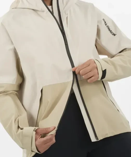 Salomon Outerpath 2.5L Funktionsjacke white pepper/rainy day (Damen)