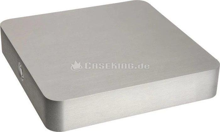 Impactics DMono 1 silber, für Gigabyte GA-H110TN und GA-Q170TN, Schalter vorn