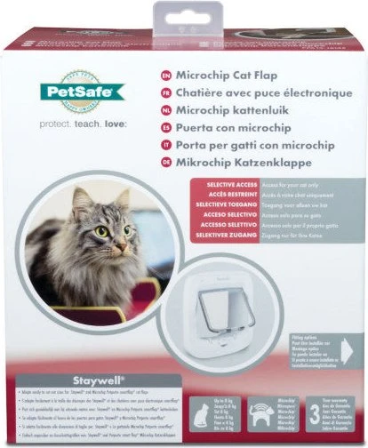 PetSafe Mikrochip-Katzenklappe, weiß