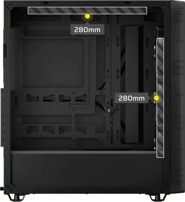 Corsair 3200D RS Smoke, grau, Glasfenster