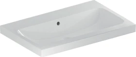 Geberit iCon Light Aufsatzwaschtisch 75cm, ohne Hahnloch, mit Überlauf, weiß/KeraTect