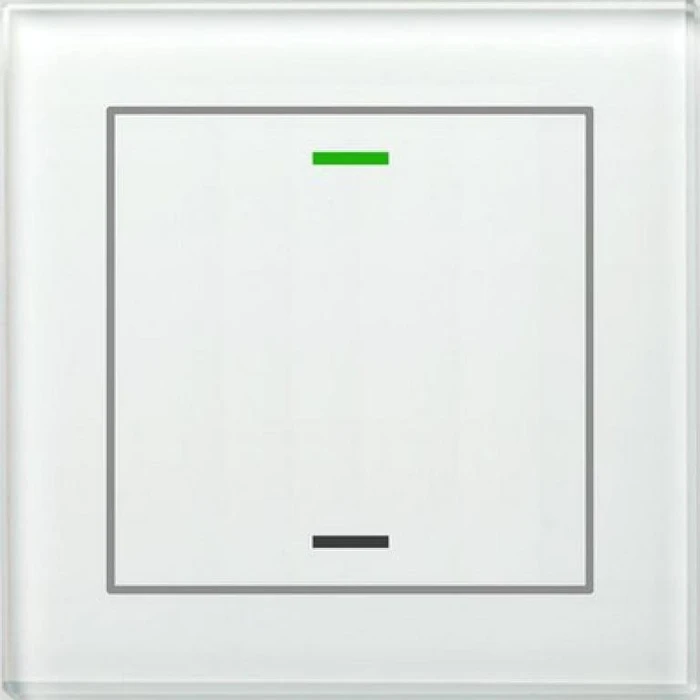 MDT Glastaster II Light 1-fach weiß, Temperatursensor