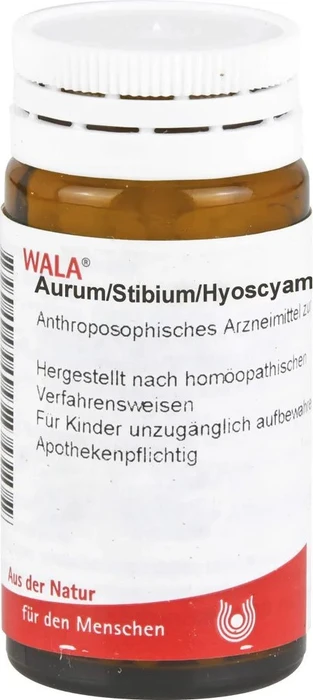 WALA Aurum/Stibium/Hyoscyamus G Globuli, 20g