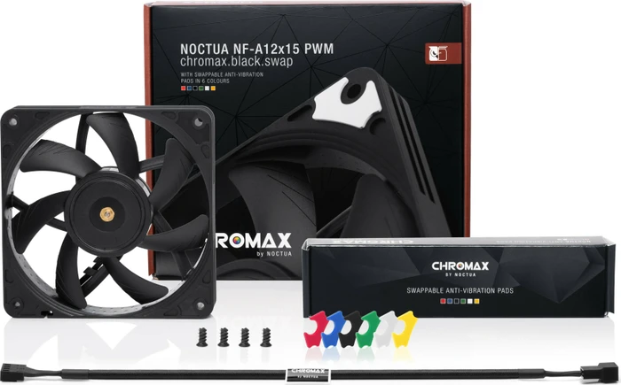 Noctua NF-A12x15 PWM chromax.black.swap, 120mm
