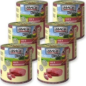 MAC's Cat Kitten, Kalb und Hühnerherzen, 4.80kg (6x 800g)