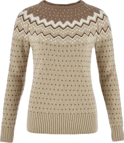 Fjällräven Övik Strickpullover fossil/suede brown (Damen)