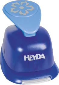 Heyda Hebel-Motivstanzer groß, Pop-up Blüte, blau, 25mm