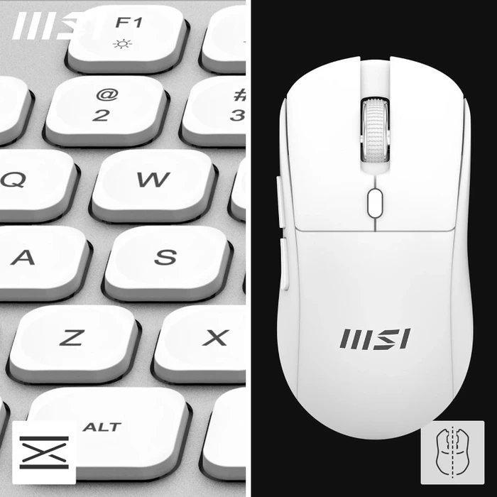 MSI Forge K210 W Wireless Combo weiß, USB, UK