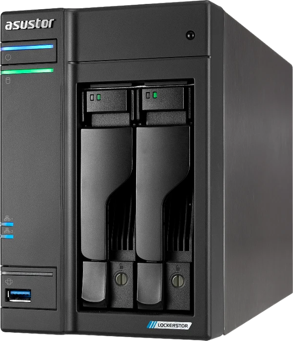 Asustor Lockerstor 2 Gen2 AS6702T, 4GB RAM, 2x RJ-45 2.5GBase-T, 2x USB-A 3.1