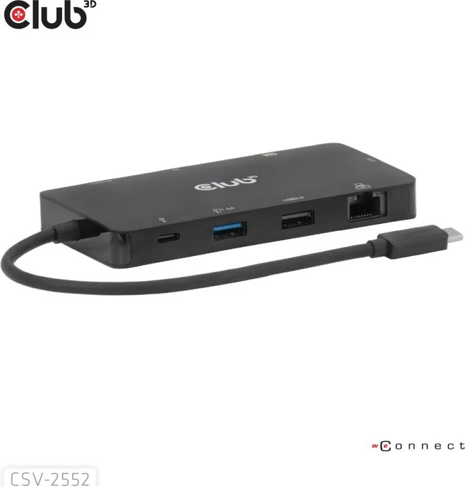 Club 3D 9-in-1 Hub, USB-C 3.0 [Stecker]