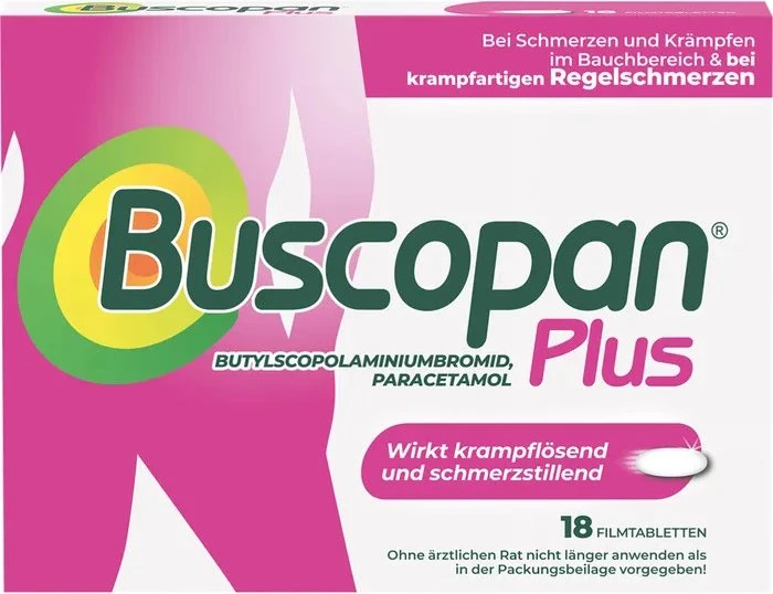 Buscopan Plus Filmtabletten, 18 Stück