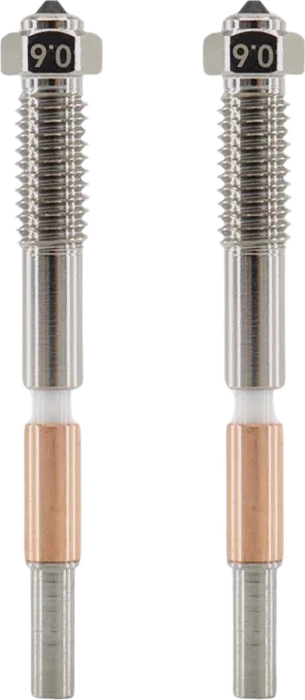 QIDI Bimetal Düsen Set Druckdüse, 0.6mm, 2er-Pack