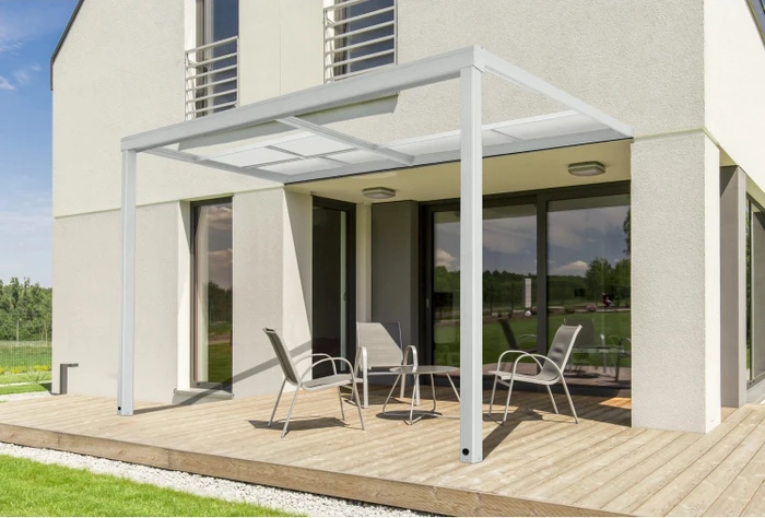 Home Deluxe Solis Deluxe Terrassenüberdachung 390x233cm weiß