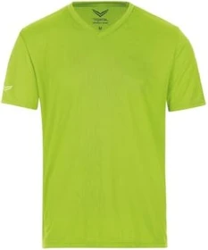 trigema V-Shirt Coolmax Funktionsshirt kurzarm lemon