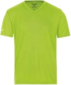 trigema V-Shirt Coolmax Funktionsshirt kurzarm lemon